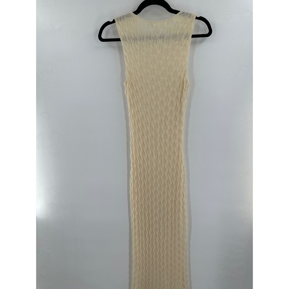 12th Tribe Textured Sleeveless Maxi Dress Medium - Picture 5 of 6